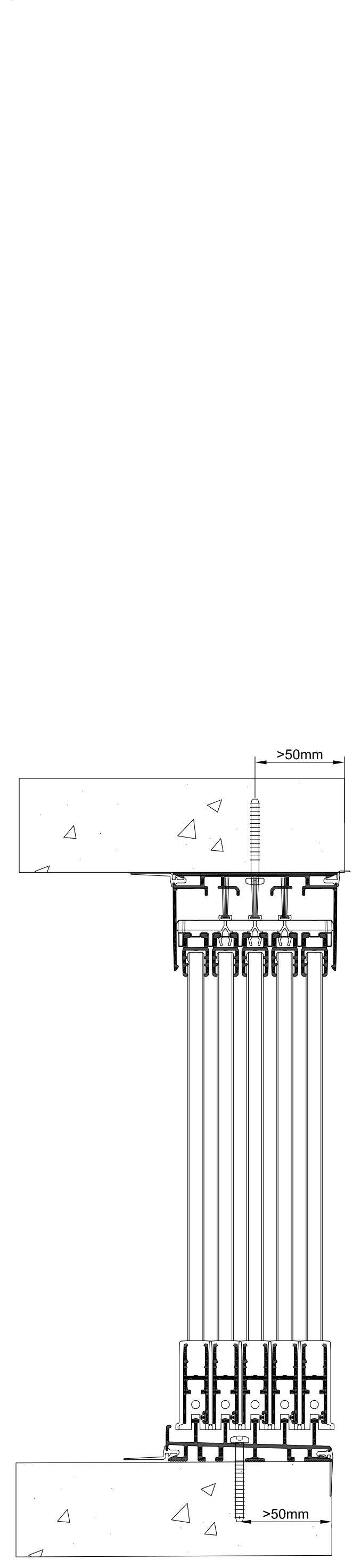 LGS 5-rail cross-section