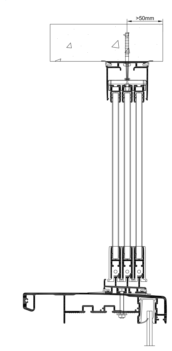 Lumon balustrade with LGS 3-rail