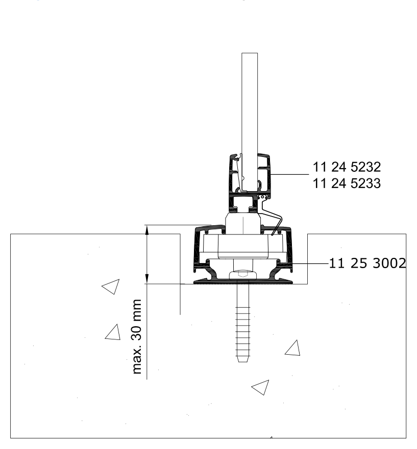 Embedded lower profile