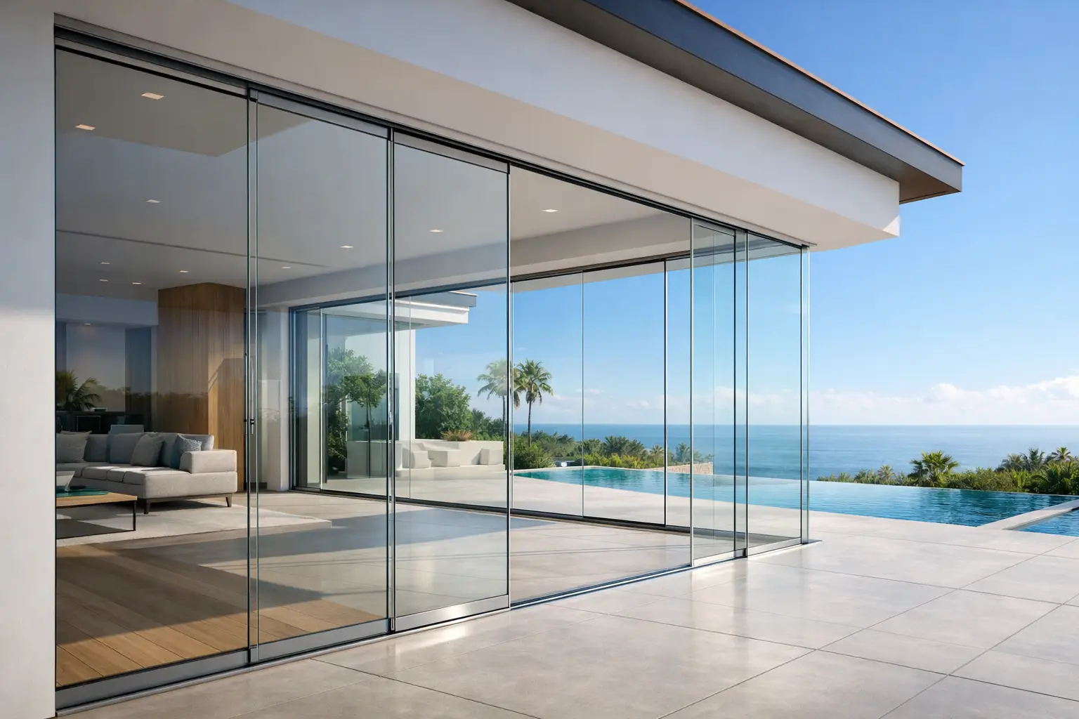 Sliding Glass Panels for Patio Spaces